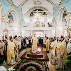В день памяти блаженного Андрея архипастырь совершил литургию