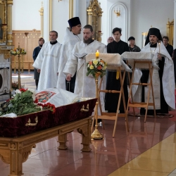 Отпевание сотрудницы собора Андрюшкиной Елены Ивановны